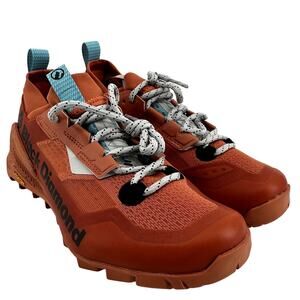 Black Diamond Trail Running Shoes Lace Up Vibram Outdoor Athletic Orange NWOT 8